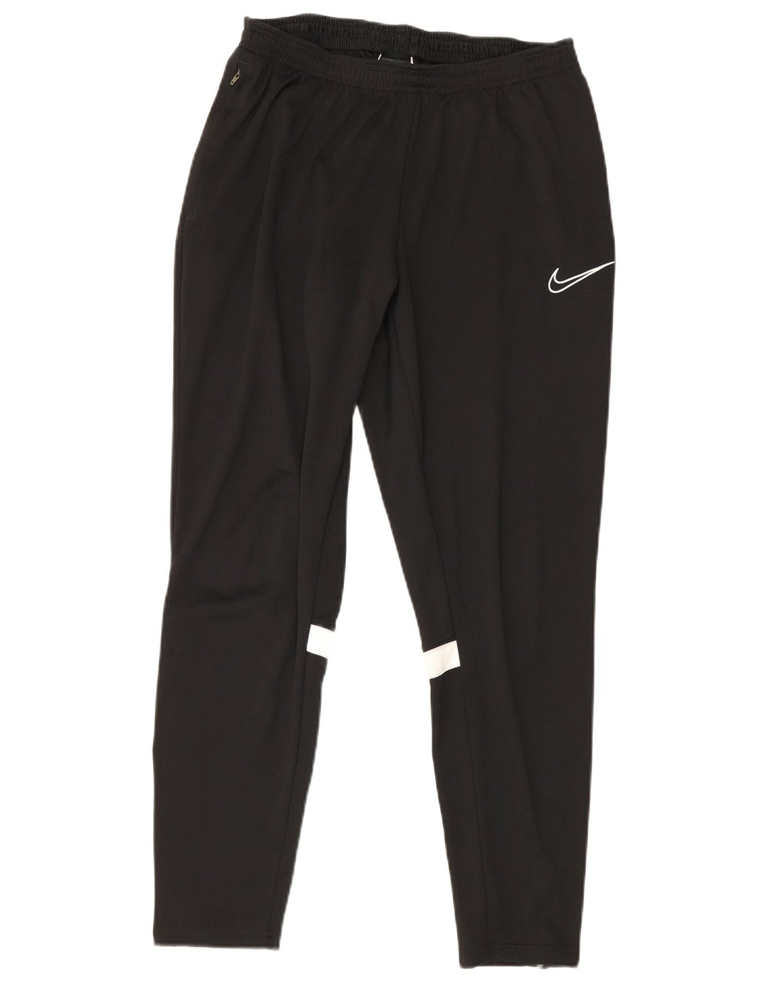 Męskie spodnie dresowe Nike Dri Fit, duży czarny poliester z blokami kolorów