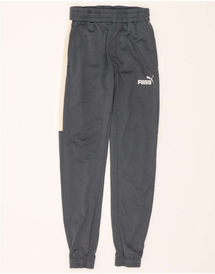 Męskie spodnie dresowe Puma Joggers Small Grey Colorblock