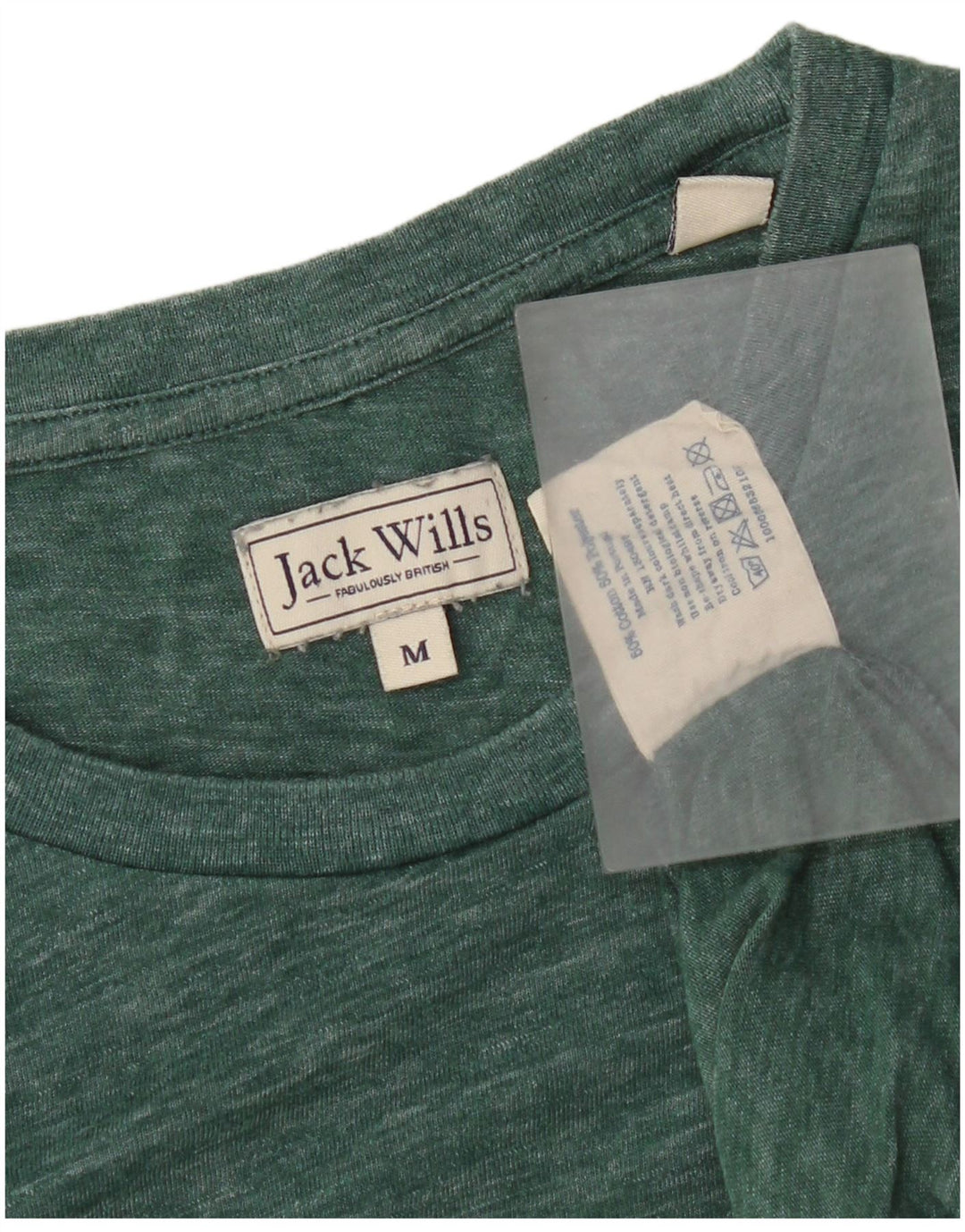 T-shirt męski Jack Wills, bawełniany, średniej wielkości, w zielone plamki