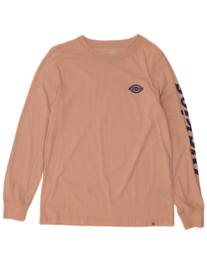 Damski top graficzny Dickies z długim rękawem, UK 12, średni róż