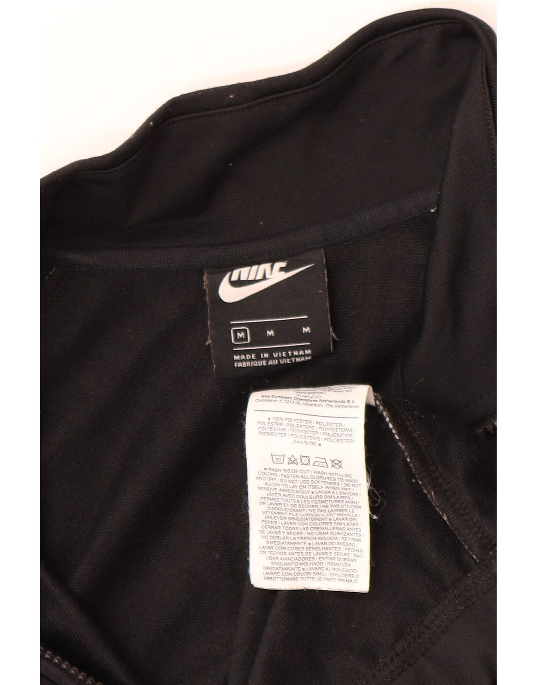 Męska kurtka dresowa Nike, średni czarny poliester