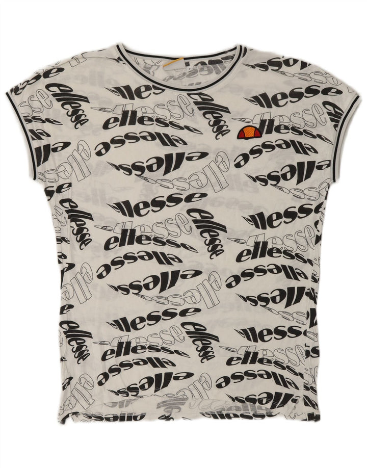 Męski T-shirt z grafiką ELLESSE, mały, biały