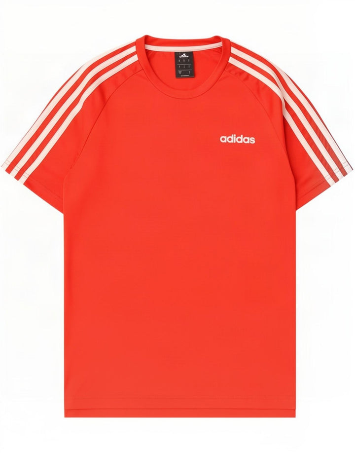 Adidas Męski T-shirt Climalite Top Mały Czerwony Poliester