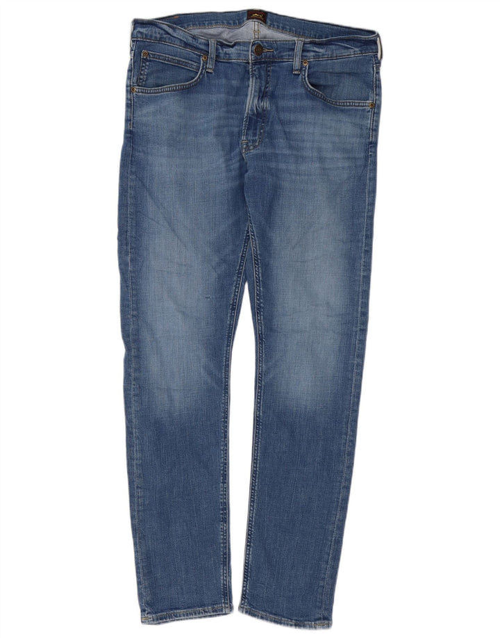 Męskie jeansy Lee Slim W34 L32 Niebieskie bawełniane