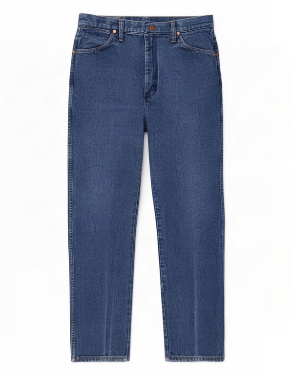 Męskie proste dżinsy Wrangler W28 L30 niebieskie