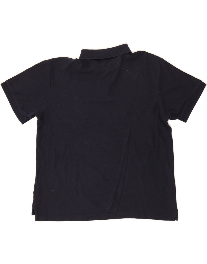CHAPS Mens Polo Shirt XL Navy Blue Cotton Vintage Chaps and Second-Hand Chaps from Messina Hembry 