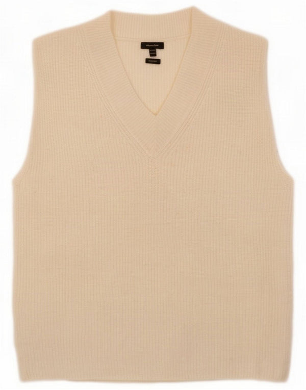 Damski bezrękawnik oversize Massimo Dutti UK 6 XS Off White