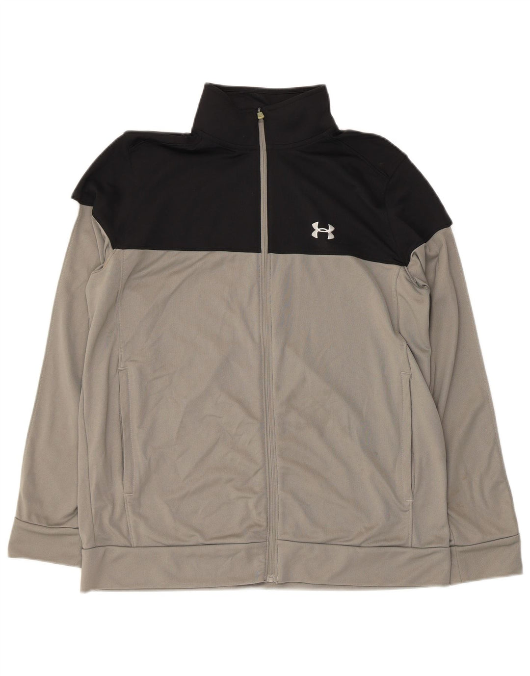 Męska bluza dresowa UNDER ARMOUR, duża, szara, z blokami kolorów