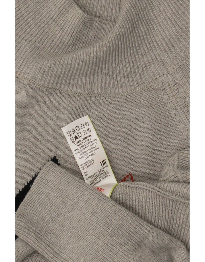 Marks & Spencer Damski sweter z golfem UK 6 XS, szary