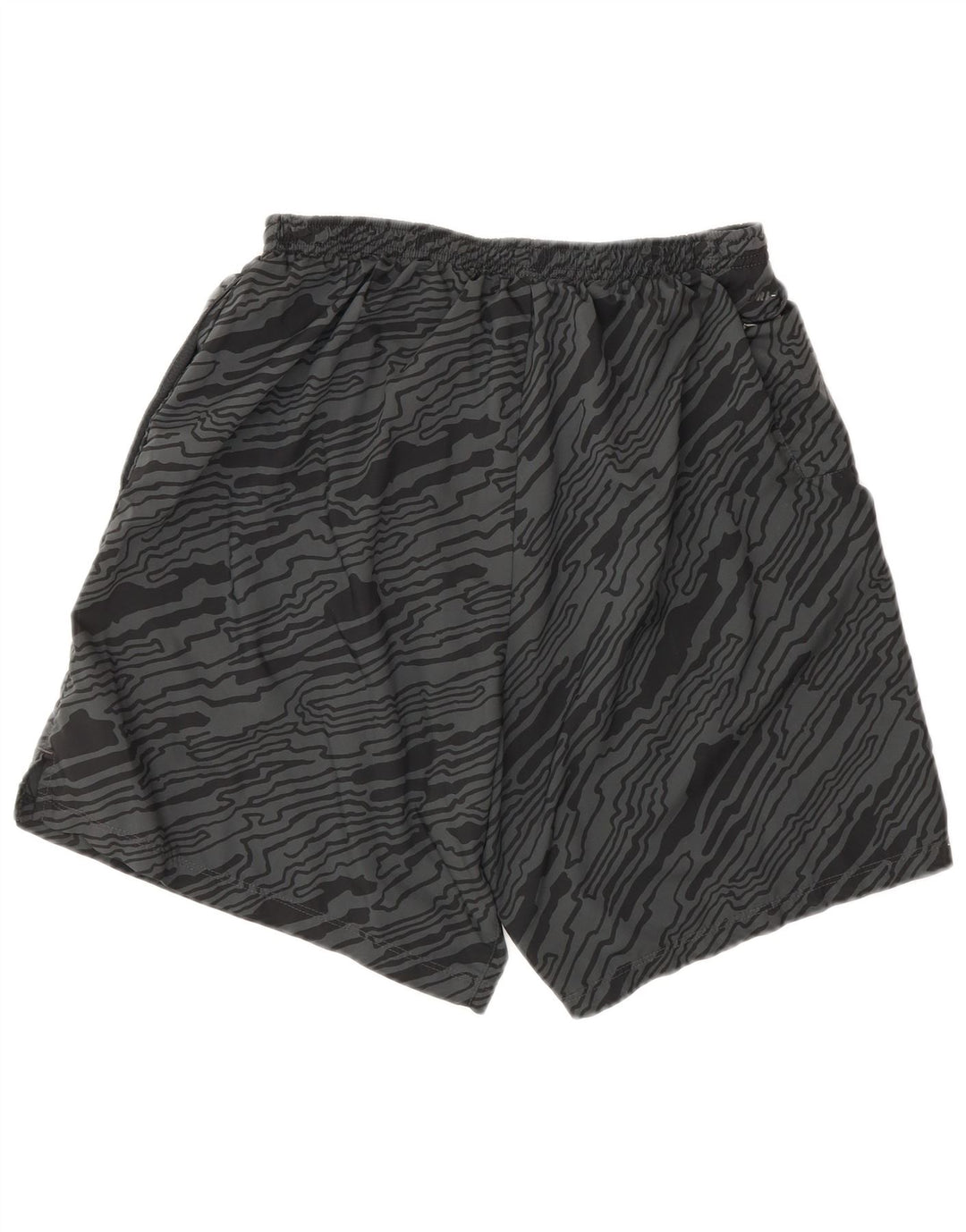 Męskie spodenki sportowe NIKE Dri Fit z abstrakcyjnym wzorem, duże, szare, z poliestru