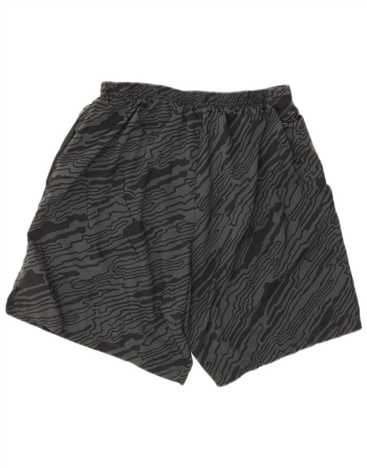 Męskie spodenki sportowe NIKE Dri Fit z abstrakcyjnym wzorem, duże, szare, z poliestru