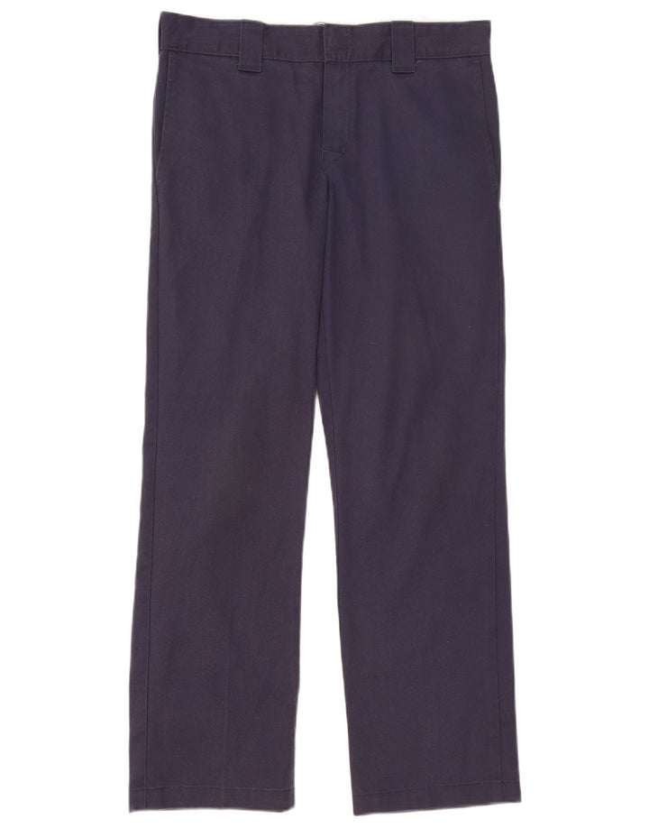 Męskie proste spodnie chino Dickies W32 L32 granatowy poliester