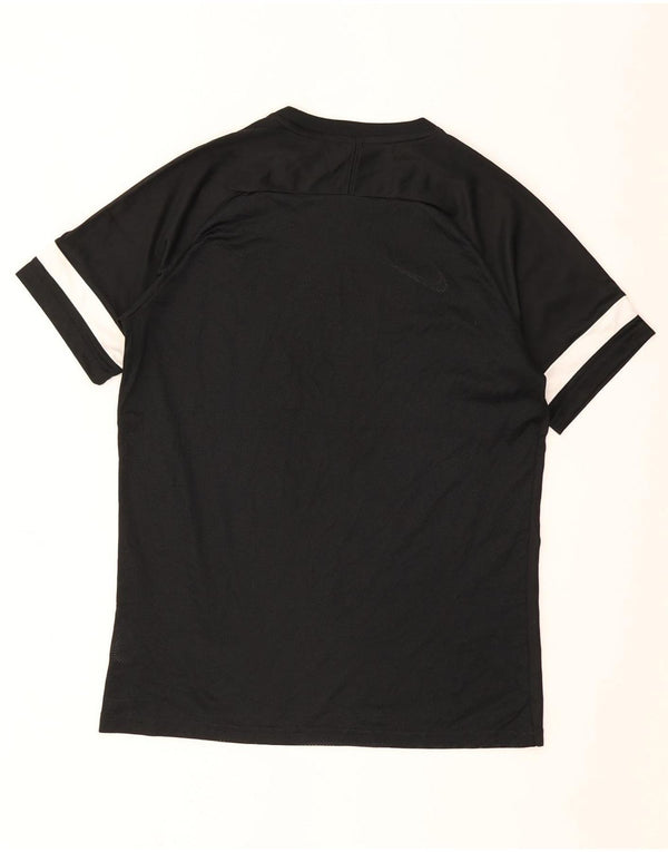 Męski T-shirt Nike Dri Fit, duży, czarny poliester z blokami kolorów