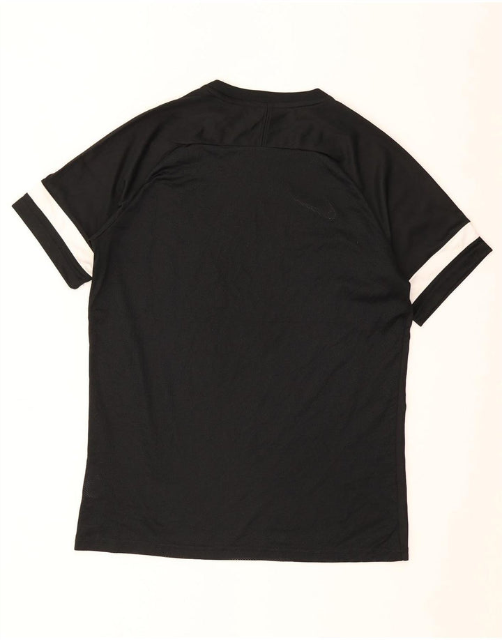 Męski T-shirt Nike Dri Fit, duży, czarny poliester z blokami kolorów