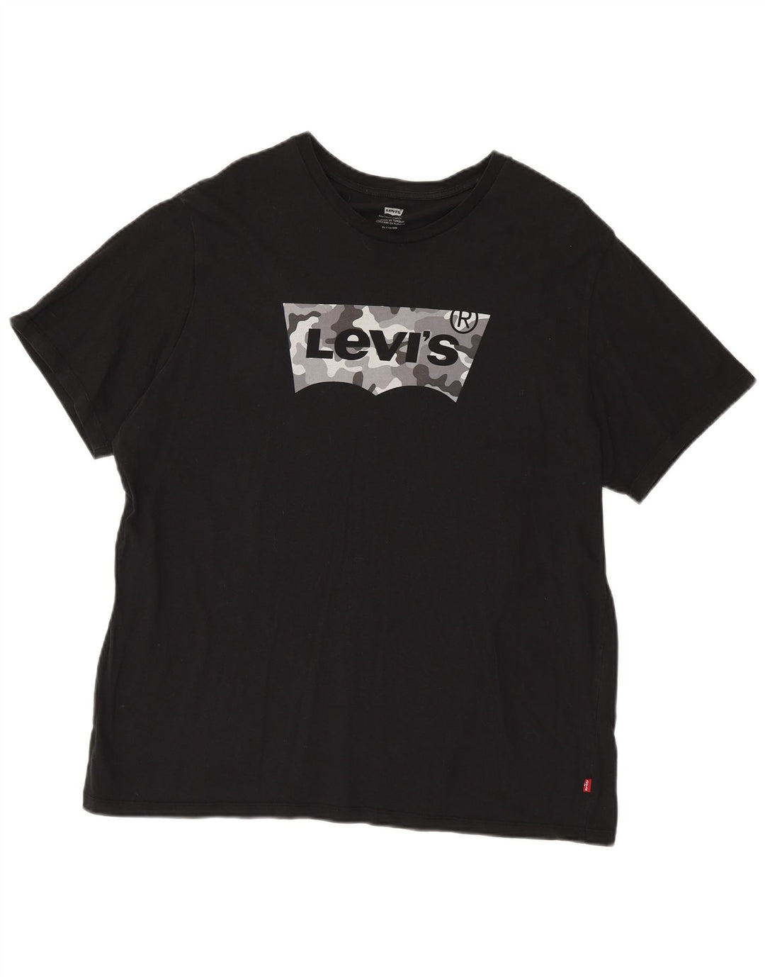 Męski T-shirt z grafiką LEVI'S Top XL, czarna bawełna