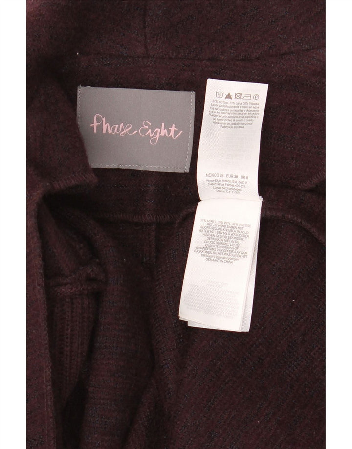 Damski sweter oversize z długim rękawem Phase Eight UK 8 Small Burgundy