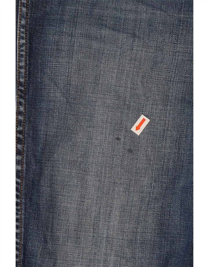 Wrangler Męskie Spencer Straight Jeans W34 L29 Niebieskie bawełniane