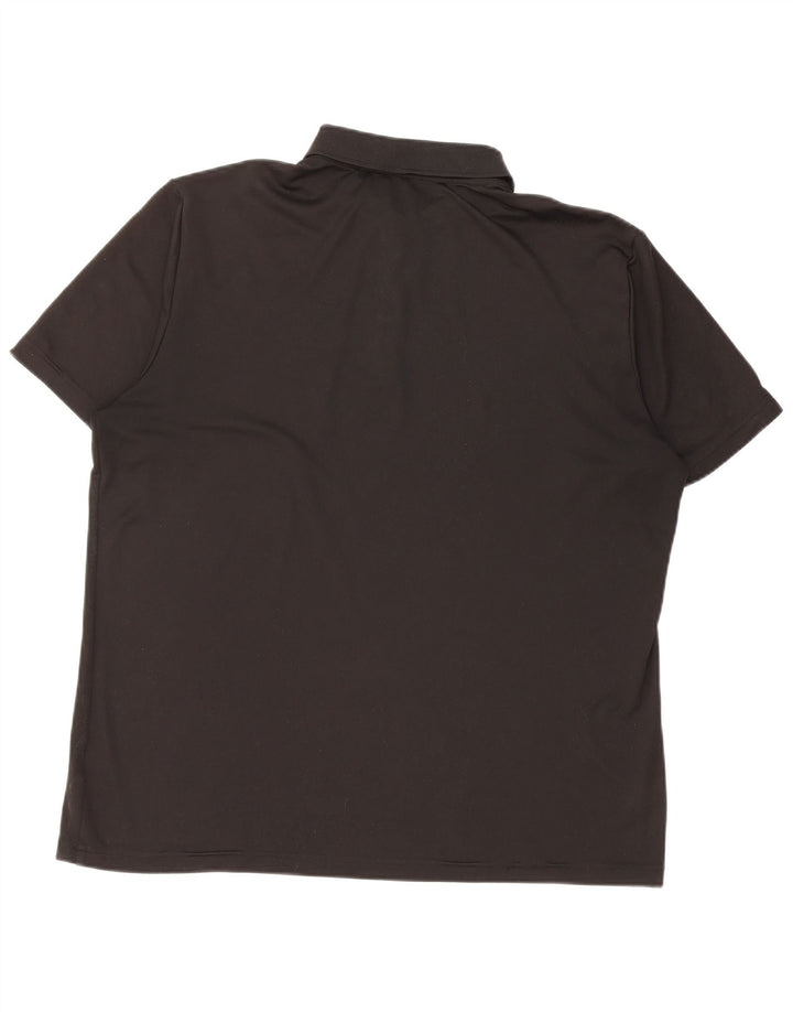 Męska koszulka polo Adidas, duża, czarna