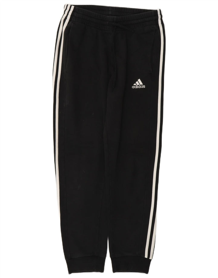 Męskie spodnie dresowe Adidas, średnie czarne, bawełniane