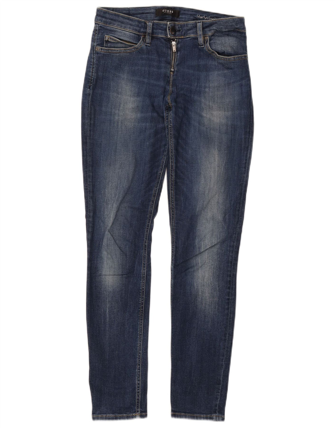 Damskie jeansy GUESS Marilyn Skinny W27 L28 Niebieska bawełna