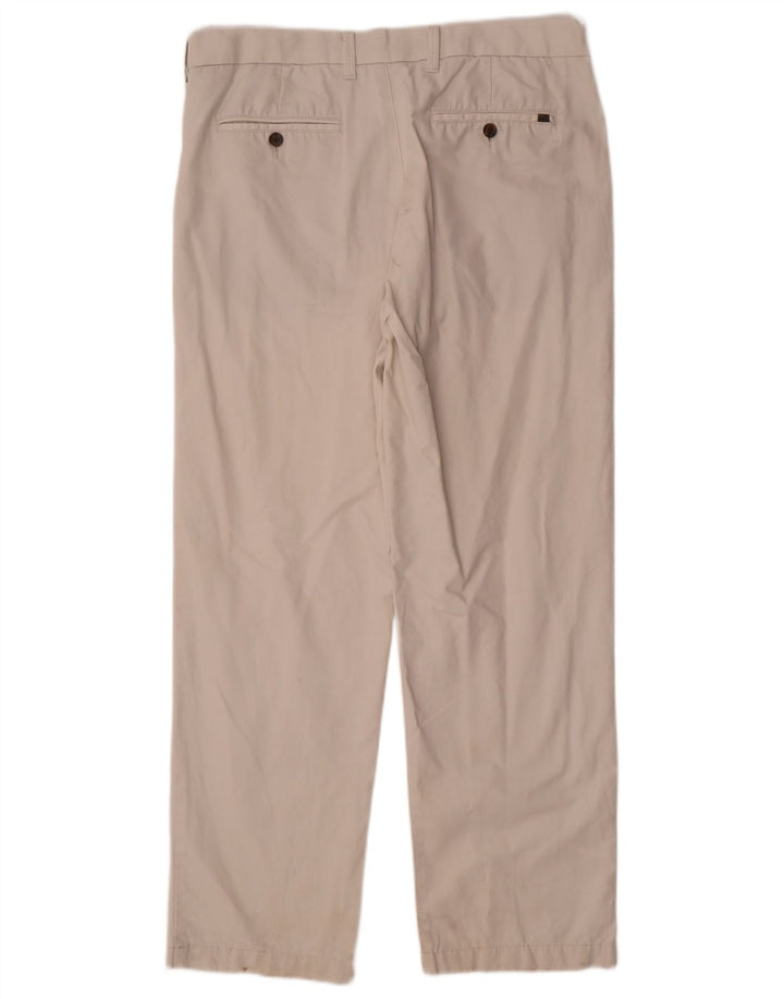 Marks & Spencer Męskie proste spodnie chino W36 L31 Off White
