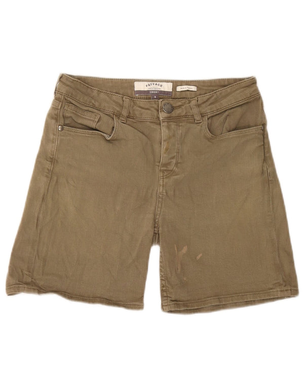 Damskie spodenki na co dzień Fat Face UK 8 Small W28 Khaki Cotton