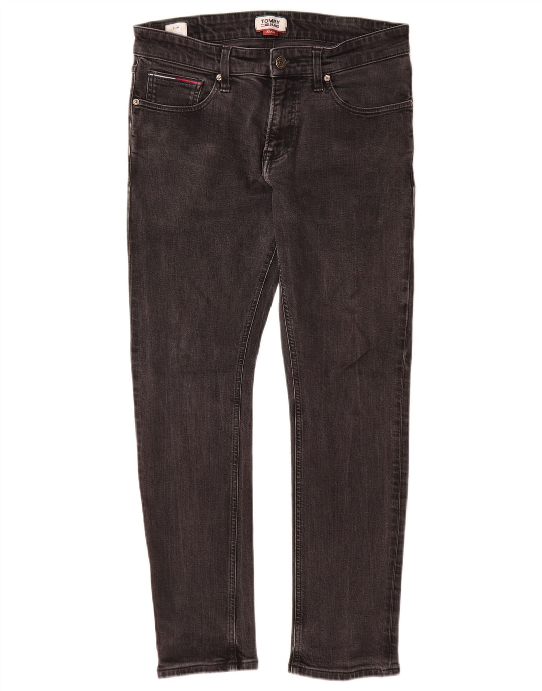 Męskie jeansy slim fit Tommy Hilfiger W32 L30 Szara bawełna