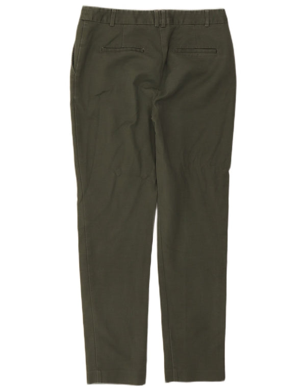 Spodnie damskie OASIS Slim Chino UK 8 Small W26 L27 Zielona bawełna