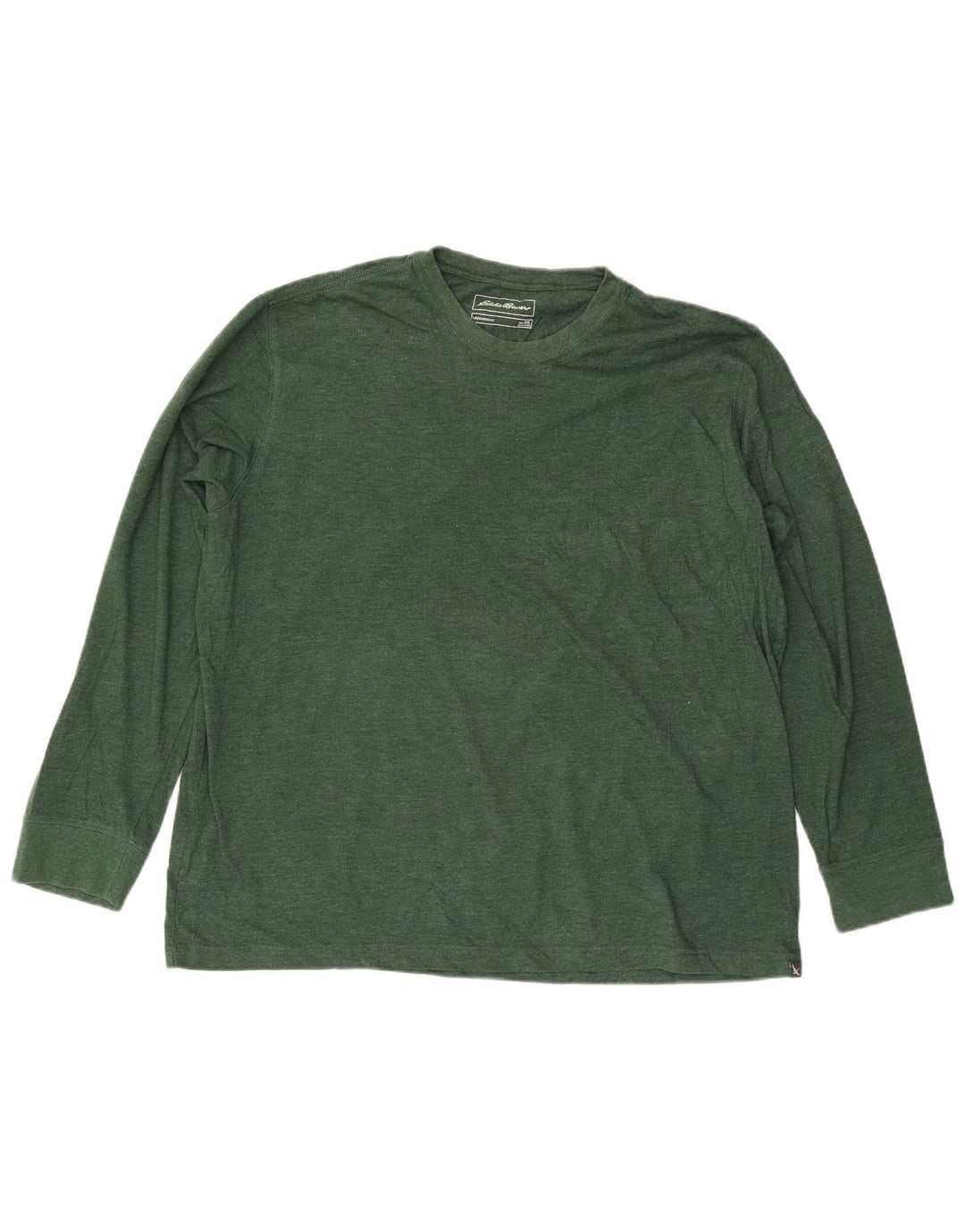 EDDIE BAUER Męski top Legendwash z długim rękawem 2XL, zielony, bawełniany