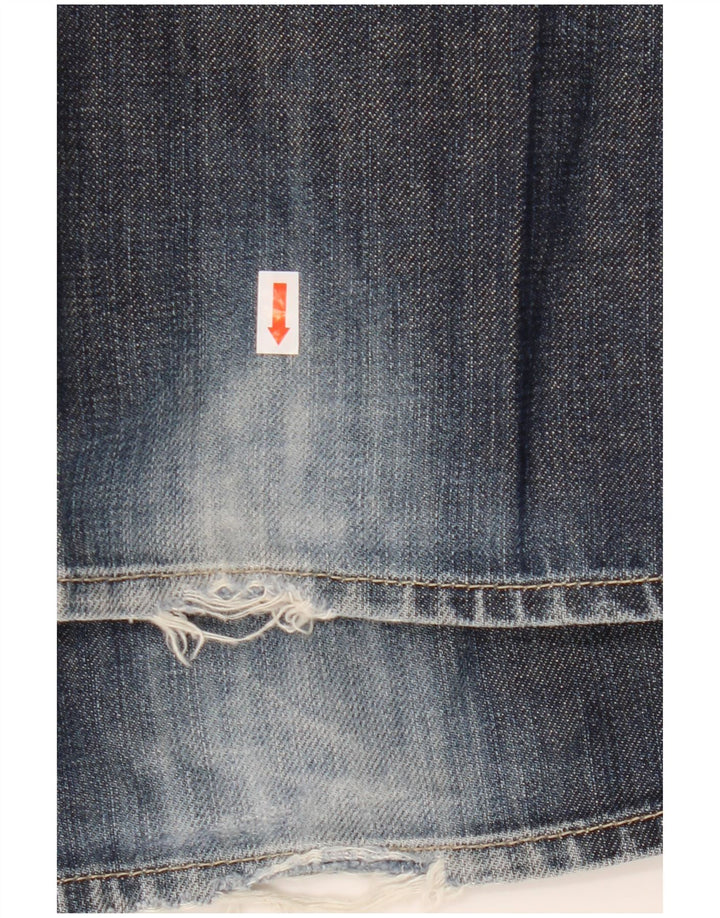 Męskie proste dżinsy Hugo Boss W35 L34 Niebieskie bawełniane