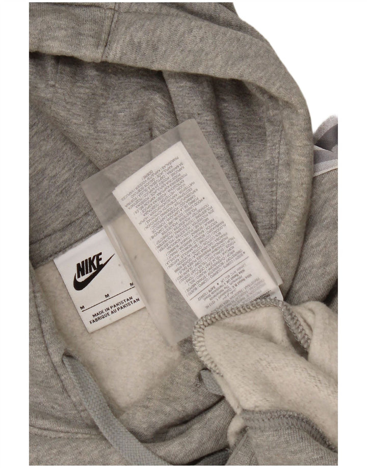 Męski sweter z kapturem Nike z grafiką, średnioszary, bawełniany w cętki