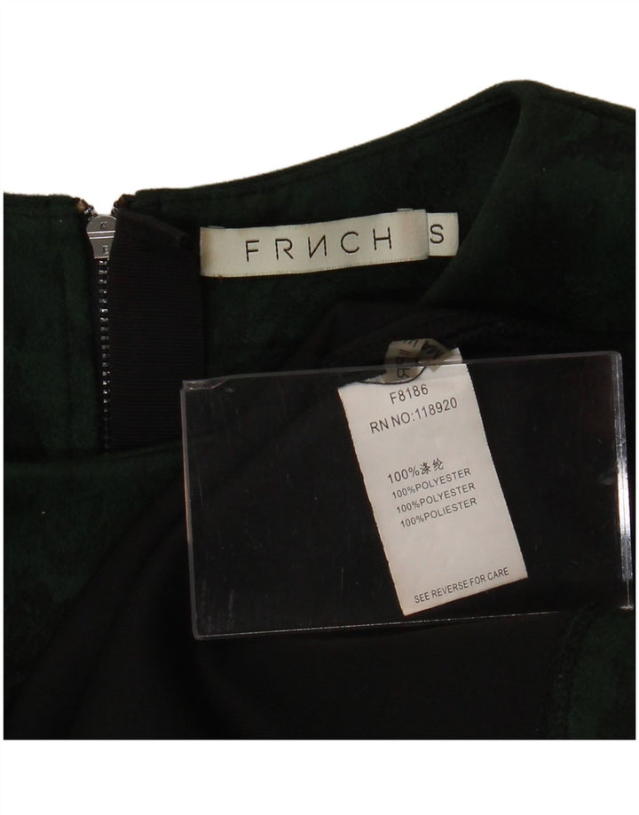 Damska bluzka typu Crop Top FRNCH UK 16, mała, zielona w kwiaty, poliester