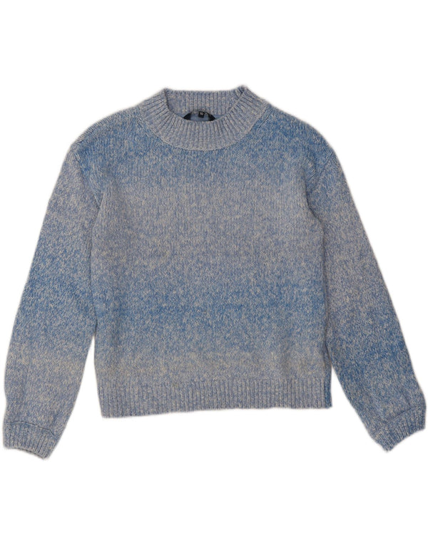 Crew Clothing Damski sweter z golfem UK 10 Small Blue