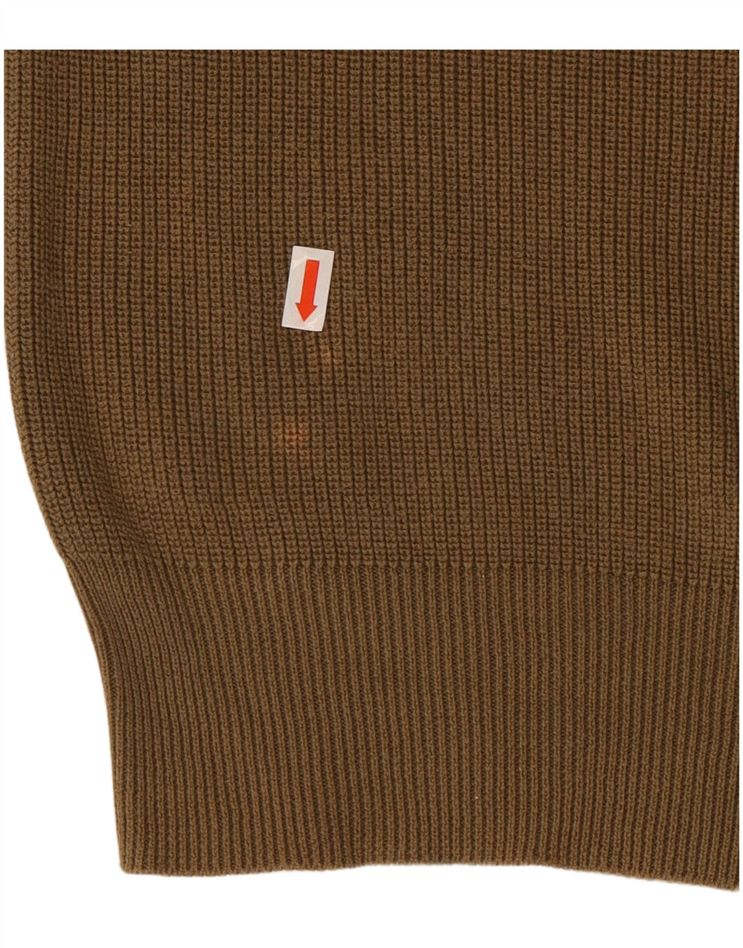 RALPH LAUREN Męski sweter z okrągłym dekoltem, średniobrązowy, bawełniany