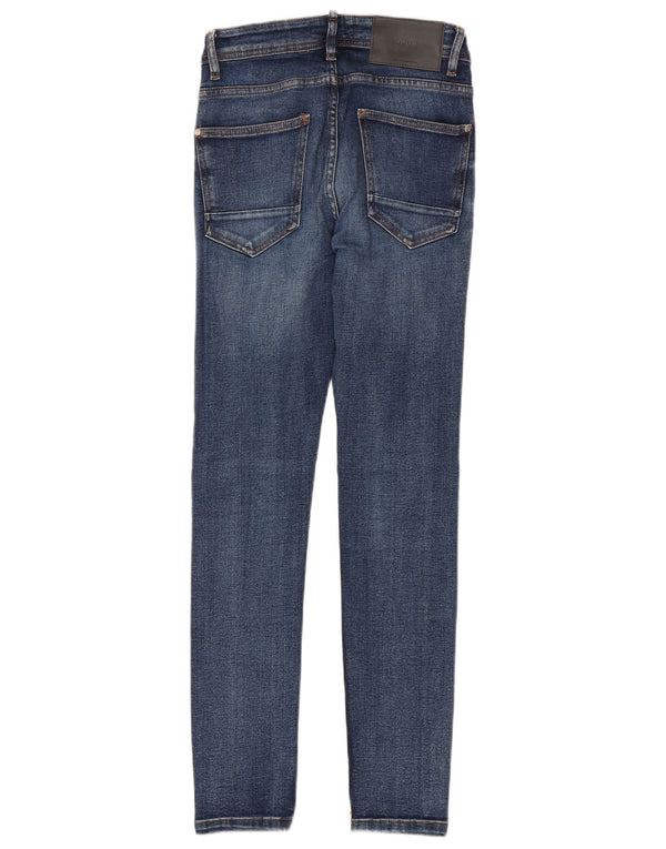 Męskie jeansy obcisłe Zara EU 36 XS W28 L29 Niebieskie bawełniane