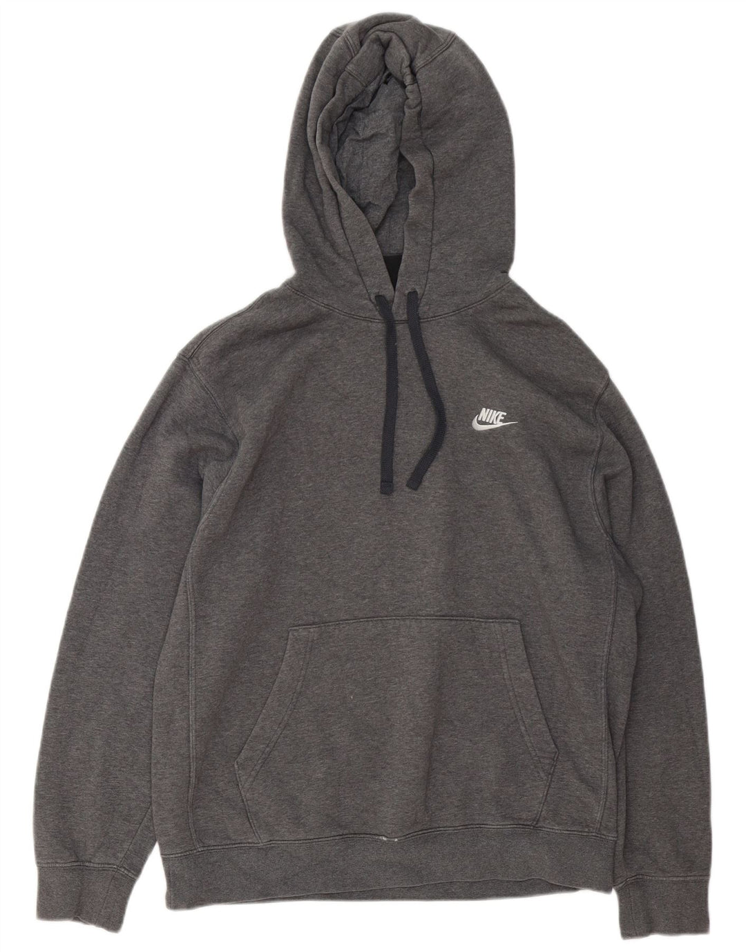 Męska bluza z kapturem Nike, średnia, szara, bawełniana nakrapiana