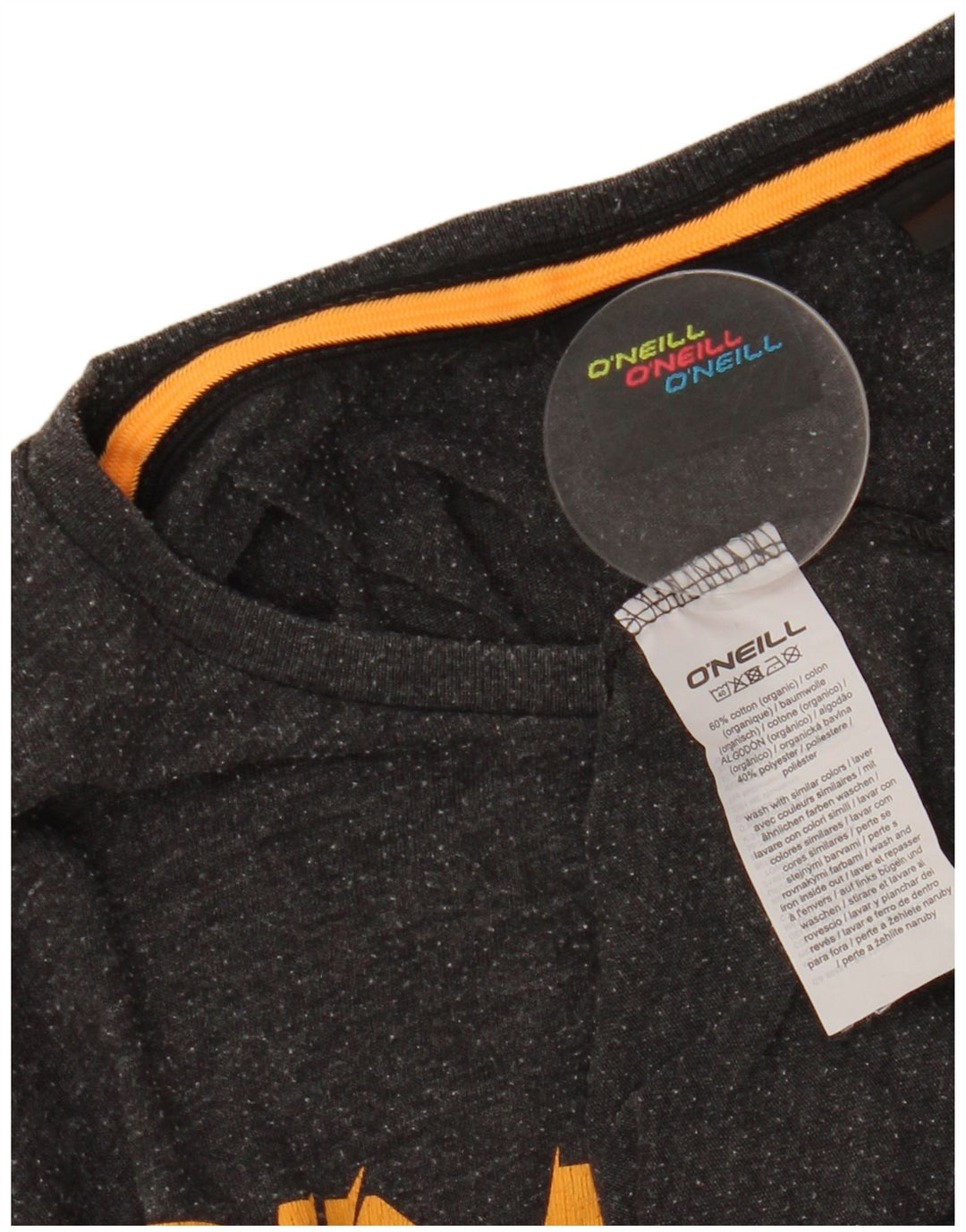 Męski T-shirt z grafiką O'NEILL, średnioszary, bawełniany