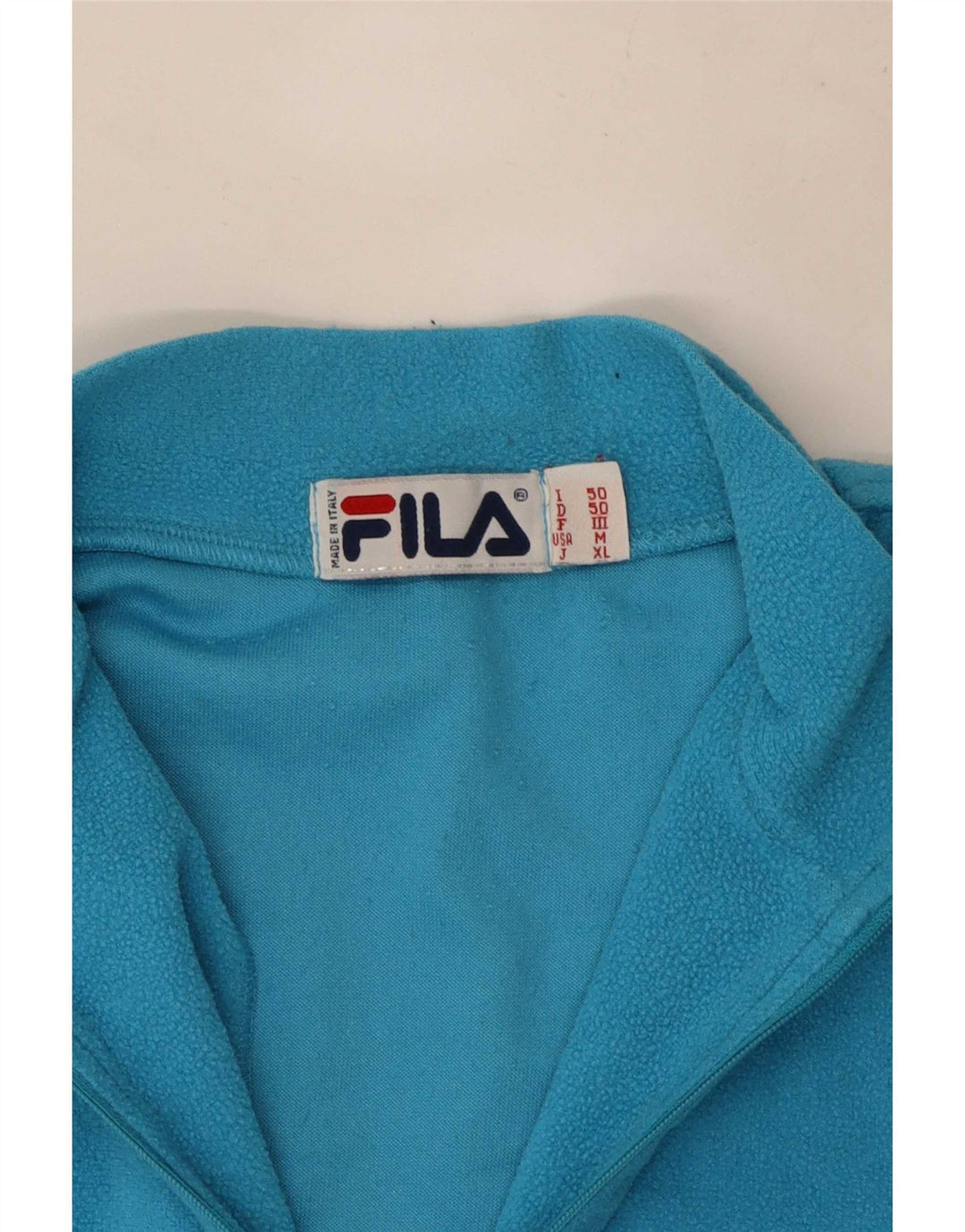 Męski sweter polarowy Fila z zamkiem błyskawicznym IT 50, średni niebieski