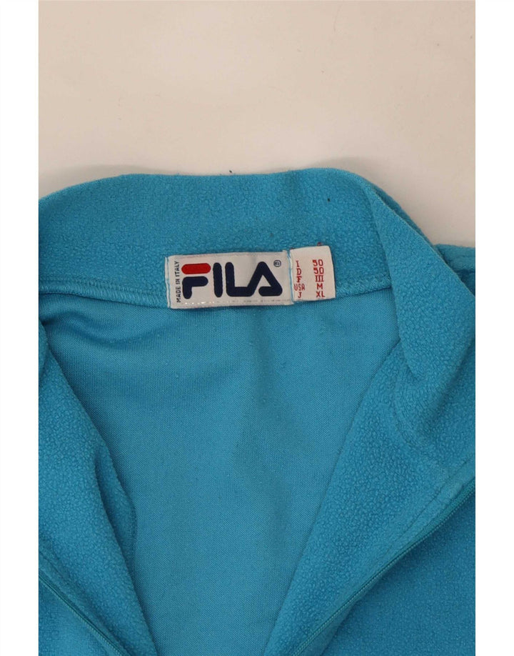 Męski sweter polarowy Fila z zamkiem błyskawicznym IT 50, średni niebieski