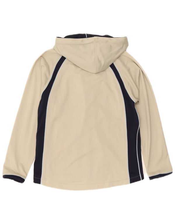 Męski sweter z kapturem i zamkiem błyskawicznym Asics w kolorze średniego beżu