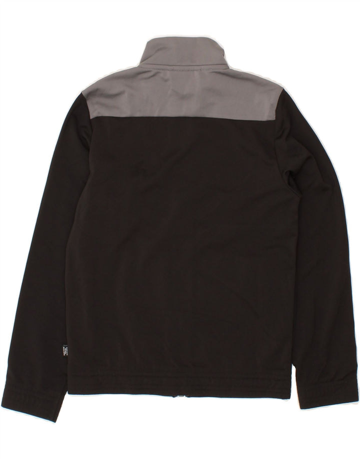 PUMA Boys Tracksuit Top Jacket 7-8 Years Black Colourblock Polyester Vintage Puma and Second-Hand Puma from Messina Hembry 