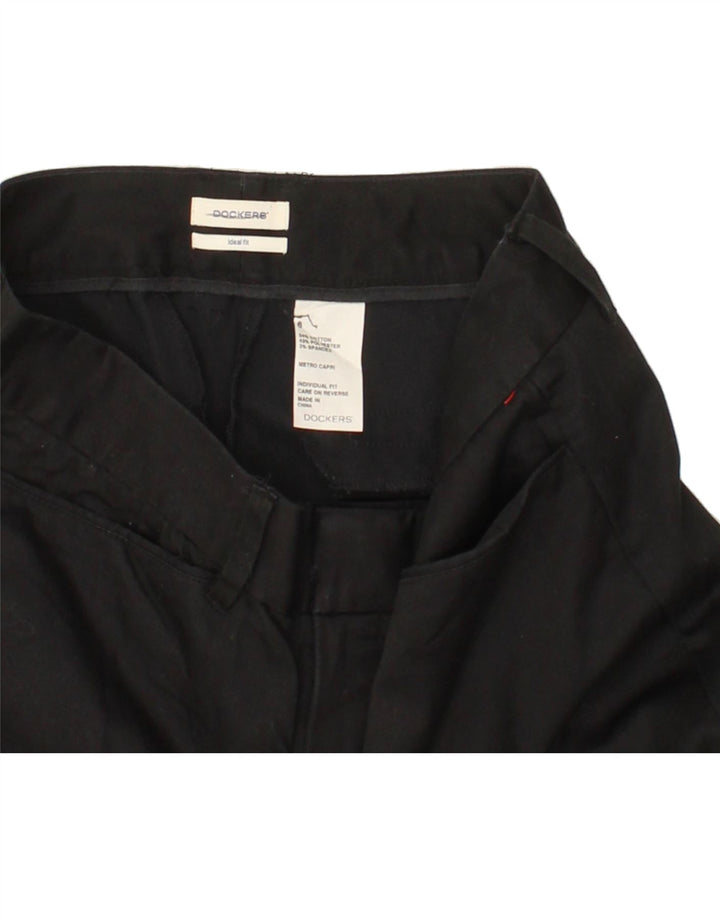 DOCKERS Womens Chino Trousers US 6 Medium W30 L23  Black Cotton Vintage Dockers and Second-Hand Dockers from Messina Hembry 