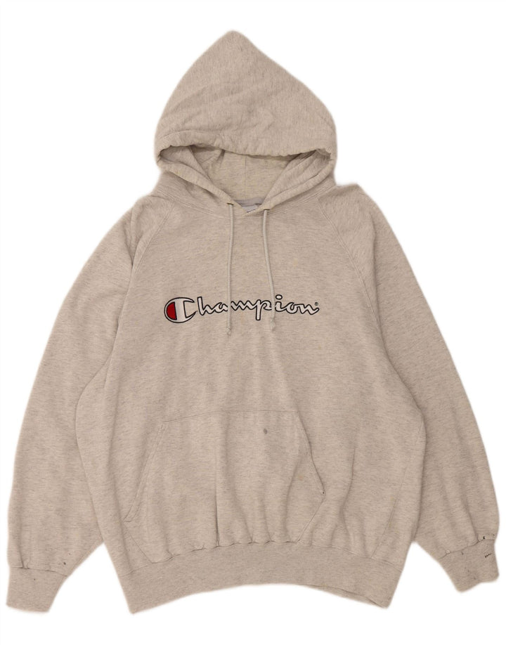 Męski sweter z kapturem Champion Graphic XL w kolorze szarym