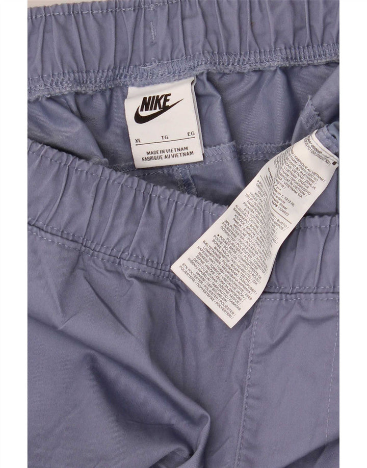 Męskie spodnie dresowe Nike XL, niebieskie, poliestrowe
