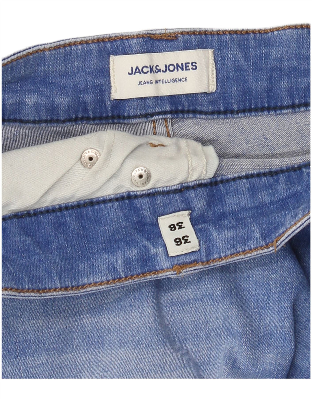 Męskie jeansy typu slim Jack & Jones W36 L36 Niebieskie, bawełniane