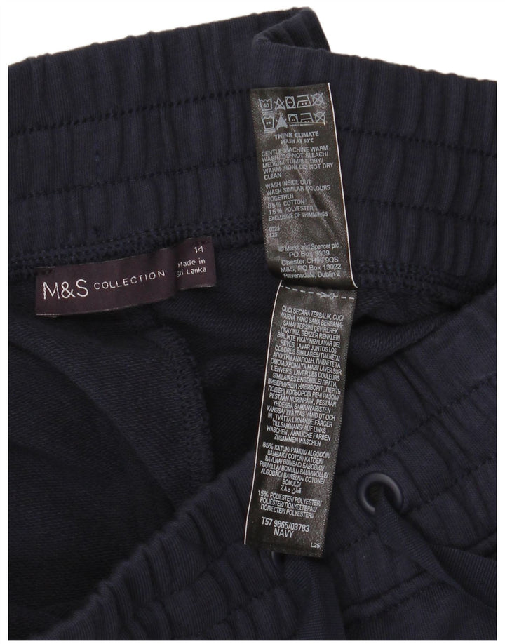 Damskie spodenki sportowe Marks & Spencer UK 14, duże, granatowe, bawełniane