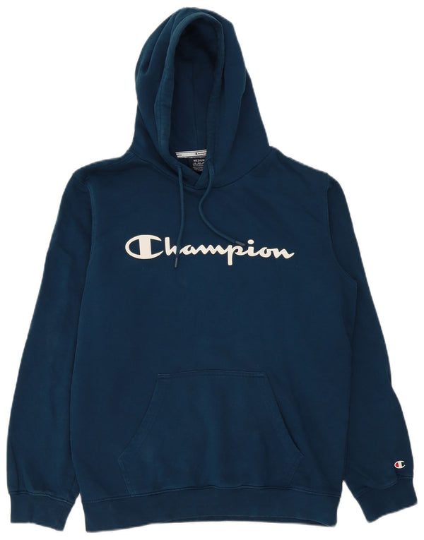 Męski sweter z kapturem Champion Graphic, średni granatowy, bawełniany