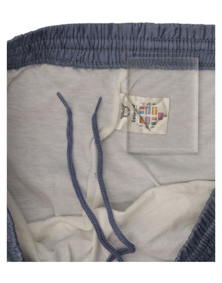 LEOPARD Womens Tracksuit Trousers Joggers UK 40/42 Medium Blue Colourblock Vintage Leopard and Second-Hand Leopard from Messina Hembry 