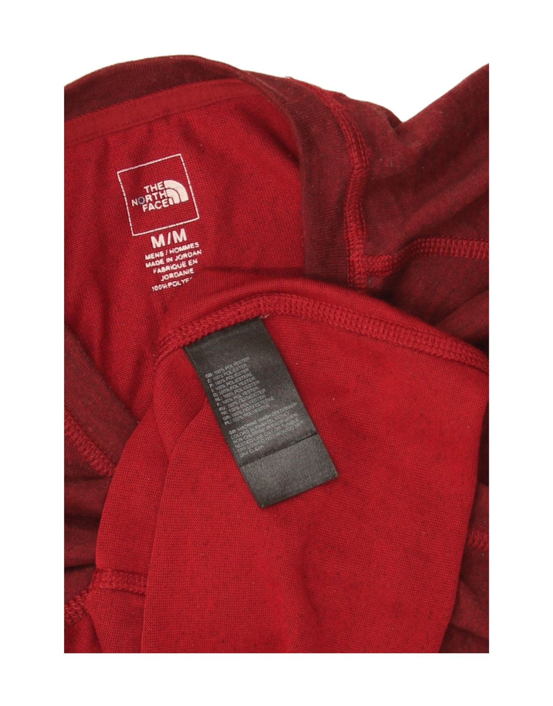 T-shirt męski The North Face, poliester w kolorze średniej czerwonej plamki