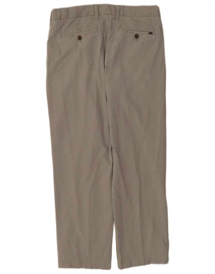 Męskie spodnie typu chino Regular Marks & Spencer W34 L29 Szara bawełna